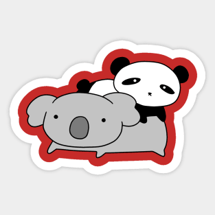 Koala and Little Panda Sticker